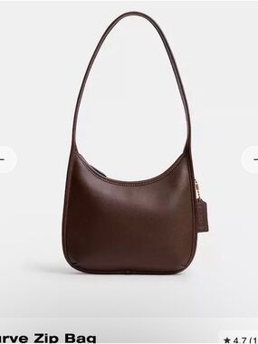 Coach Curve Zip Maple NWT